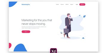 Adobe XD Landing Page Design Tutorial with unDraw