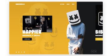 Adobe XD MARSHMELLO Website Design – Speed Art