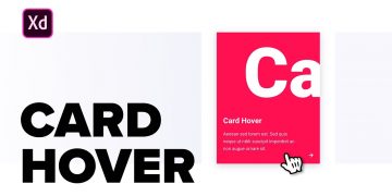 AWESOME CARD HOVER – Adobe XD Tutorial