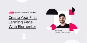 Create Your First Landing Page With Elementor – With Ziv Geurts