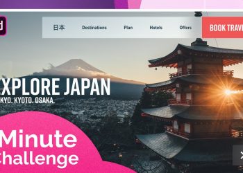 Design a Website Landing Page – Adobe XD 5-Minute Challenge