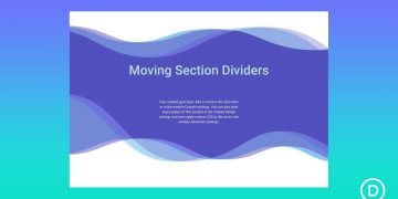 How to Create Section Divider Scroll Effects in Divi