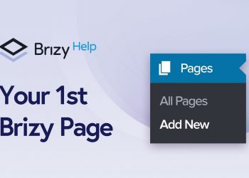 How to create your 1st Brizy WordPress page