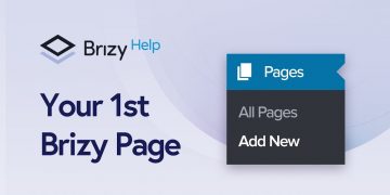 How to create your 1st Brizy WordPress page