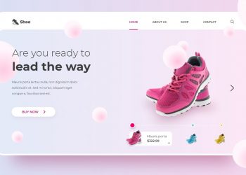 Landing Page design in Adobe XD (2020)