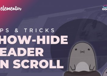 Show-hide Header on Scroll in Elementor PRO