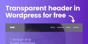 Adobe Xd to WordPress Part 4 – Free Transparent Header Tutorial in WordPress – OceanWP Header