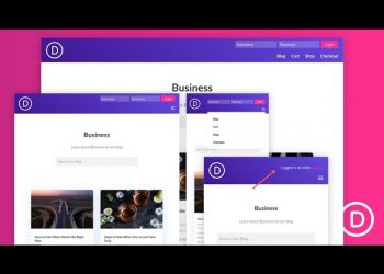 How to Design an Inline Login Form for a Custom Global Header in Divi