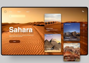 UI Design In Adobe XD | Adventure Website UI Design | Travel Website Design Inspiration