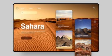 UI Design In Adobe XD | Adventure Website UI Design | Travel Website Design Inspiration