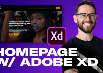 DESIGN A HOMEPAGE WITH ADOBE XD: Free Web Design Course 2020 | Episode 14
