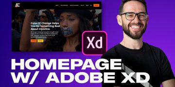 DESIGN A HOMEPAGE WITH ADOBE XD: Free Web Design Course 2020 | Episode 14