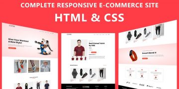 How To Make Ecommerce Website Using HTML And CSS Step By Step | Create e-Commerce Website