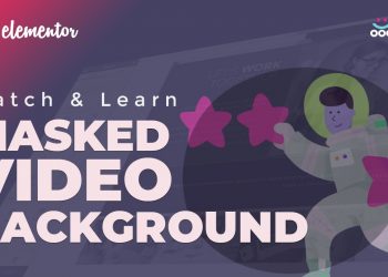 Masked Video Background in Elementor