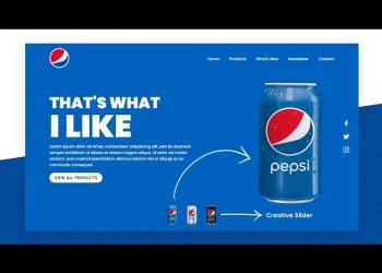Creative Landing Page Design using Html CSS & Javascript | Website Design Tutorial