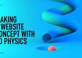 Making a landing page scrolling experience with 3D physics (time-lapse)