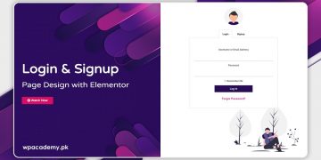 Design Beautiful WordPress Login & Signup Page with Elementor