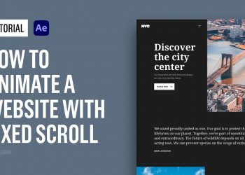 Tutorial – How to Animate a Website with Fixed Scroll in After Effects
