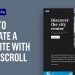 Tutorial – How to Animate a Website with Fixed Scroll in After Effects