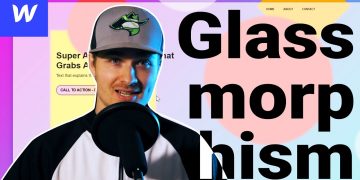 Glassmorphism in Webflow (2 Ways to Do It)