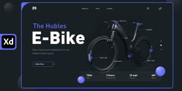 Landing Page design in Adobe XD