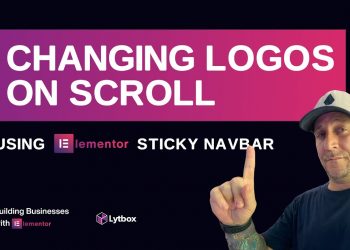 How To Change Logos On Scroll With Elementor