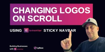 How To Change Logos On Scroll With Elementor